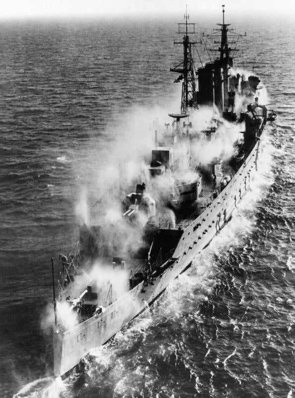 HMS Cumberland (57) | Photo Print | Framed Print | County Class | Cruiser | Royal Navy Hampshire Prints