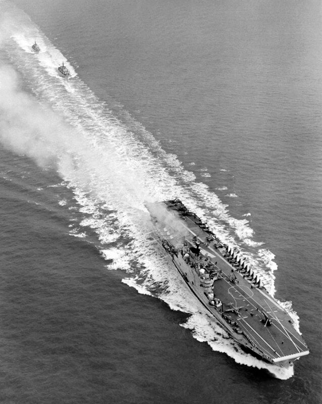 HMS Eagle R05 Royal Navy Audacious class aircraft carrier Photo Print or Framed Print - Hampshire Prints