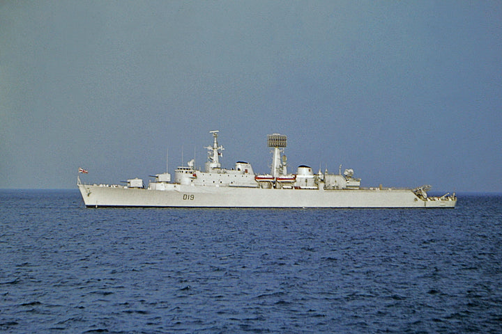 HMS Glamorgan (D19) Photo Print - Port Beam View - Royal Navy County Class Destroyer Hampshire Prints 6 x 4 No Frame No