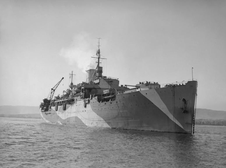 HMS Corfu 1943 Royal Navy armed merchant cruiser Photo Print or Framed Print - Hampshire Prints