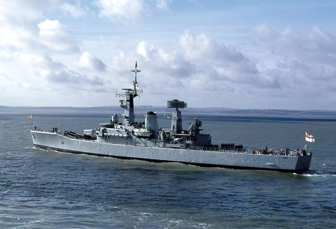 HMS Ariadne F72 Royal Navy Leander class frigate Photo Print or Framed Print - Hampshire Prints