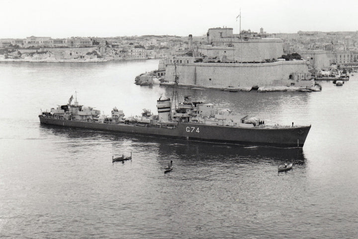 HMS Legion (G74) Photo Print - Valletta Malta - Royal Navy A Class Destroyer Hampshire Prints 6 x 4 No Frame No