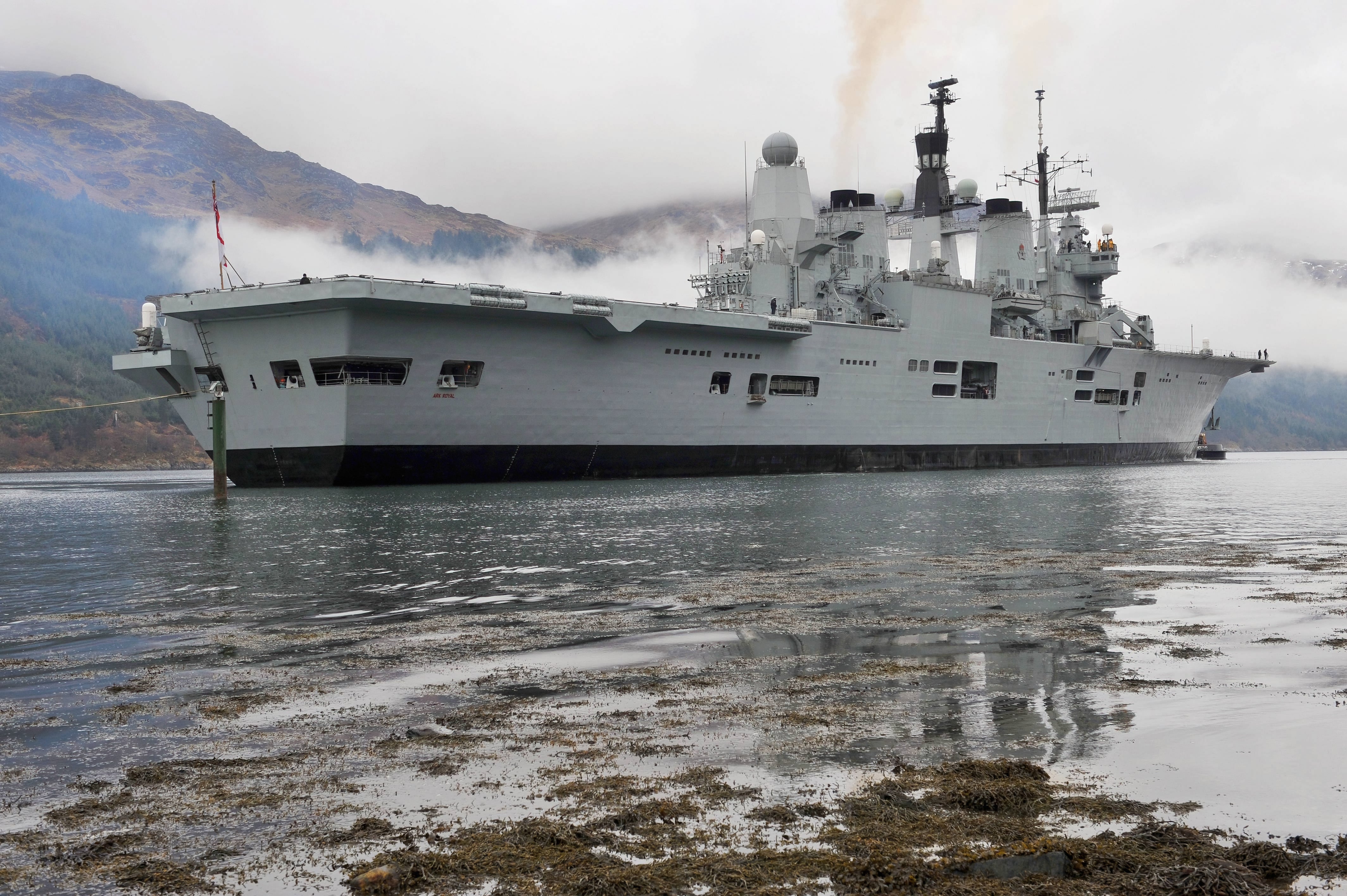 HMS Ark Royal (R07) Photo Print - On The Clyde - Royal Navy Invincible ...