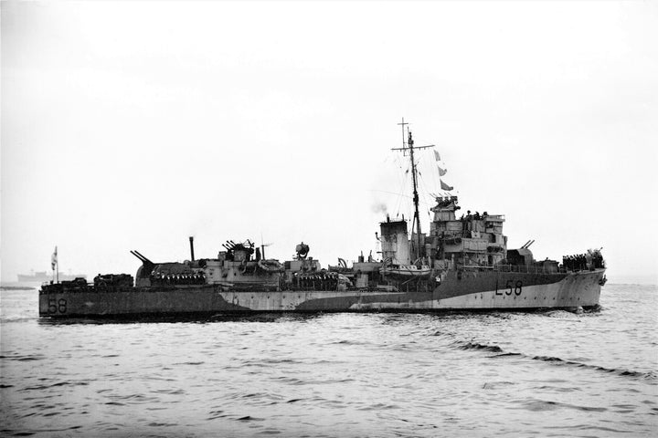 HMS Quantock L58 Royal Navy Hunt class destroyer Photo Print or Framed Print - Hampshire Prints