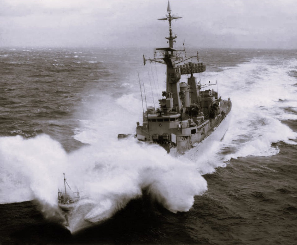 HMS Minerva F45 Leander Class Frigate In Rough Sea Photo Print ...