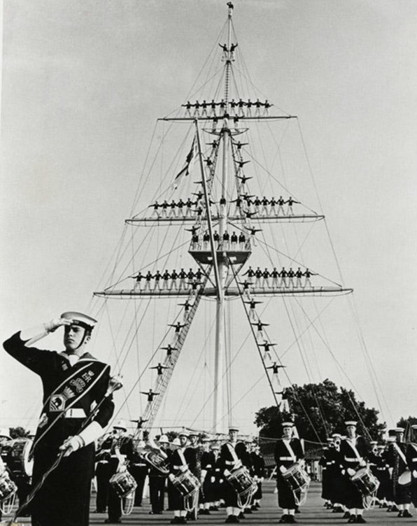 HMS Ganges mast manning 1960's | Photo Print | Framed Print | Poster | Training Establishment | Royal Navy Hampshire Prints