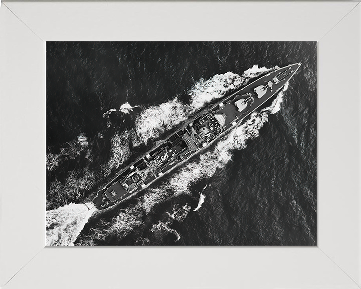 HMS Barrosa D68 Royal Navy Battle Class fleet destroyer Photo Print or Framed Print - Hampshire Prints