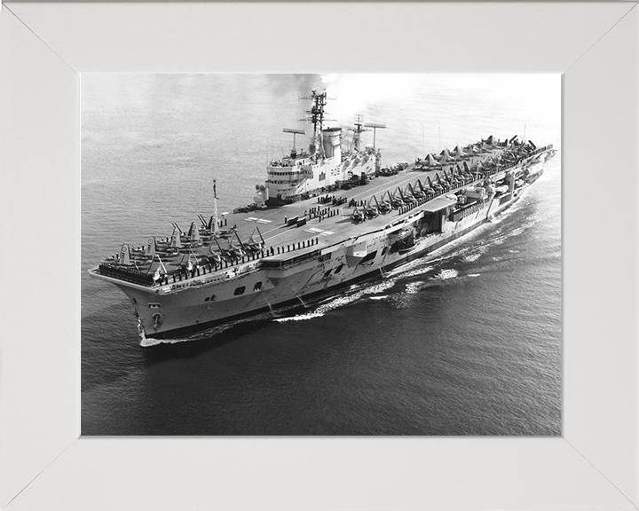 HMS Ark Royal R09 Royal Navy Audacious class aircraft carrier Photo Print or Framed Print - Hampshire Prints