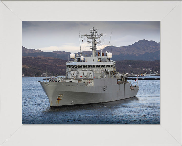 HMS Enterprise H88 Royal Navy hydrographic survey vessel Photo Print or Framed Print - Hampshire Prints