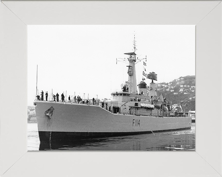 HMS Ajax F114 Royal Navy Leander Class Frigate Photo Print or Framed Print - Hampshire Prints