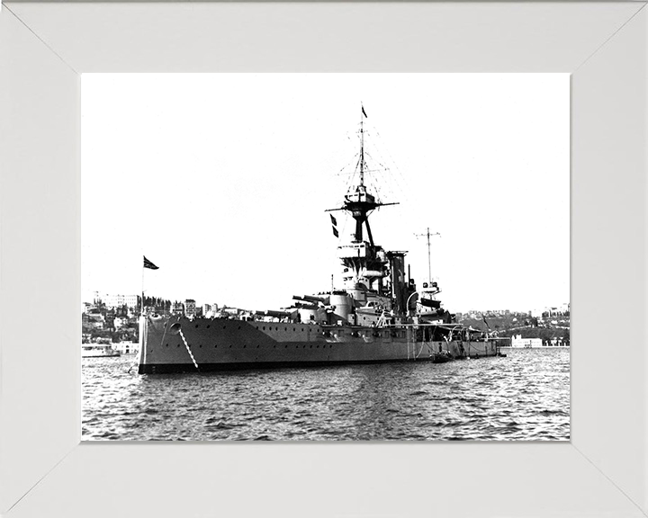 HMS Benbow (1913) Royal Navy Iron Duke class battleship Photo Print or Framed Print - Hampshire Prints