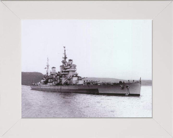 HMS Anson 79 Royal Navy King George V class battleship Photo Print or Framed Print - Hampshire Prints