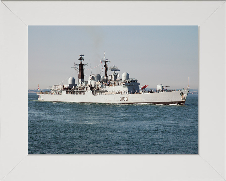 HMS Cardiff D108 Royal Navy Type 42 destroyer Photo Print or Framed Print - Hampshire Prints