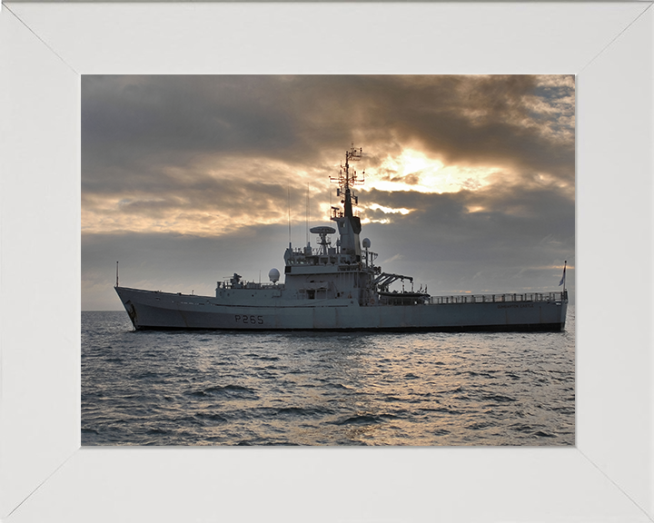 HMS Dumbarton Castle P265 Royal Navy Castle class patrol vessel Photo Print or Framed Print - Hampshire Prints