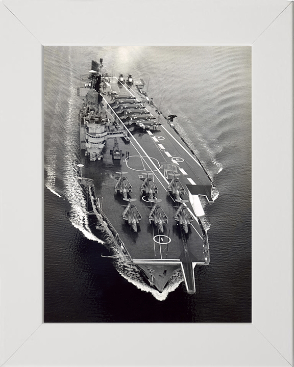 HMS Ark Royal R09 Royal Navy Audacious class aircraft carrier Photo Print or Framed Print - Hampshire Prints