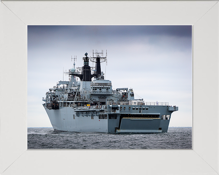 HMS Albion L14 Royal Navy Albion Class amphibious ship Photo Print or Framed Print - Hampshire Prints