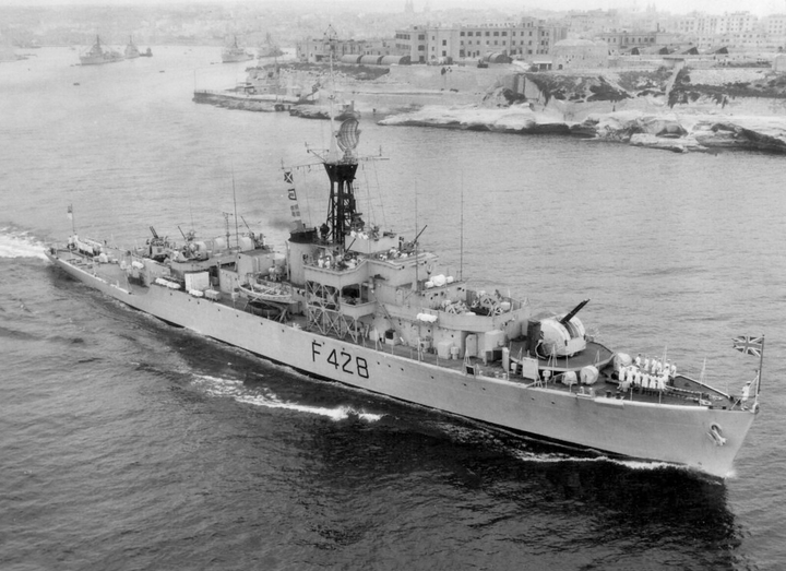 HMS Loch Alvie F428 (K428) Royal Navy Loch class frigate Photo Print or Framed Print - Hampshire Prints