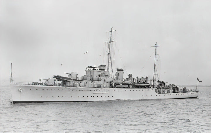 HMS Auckland L61 Royal Navy Egret class sloop Photo Print or Framed Print - Hampshire Prints
