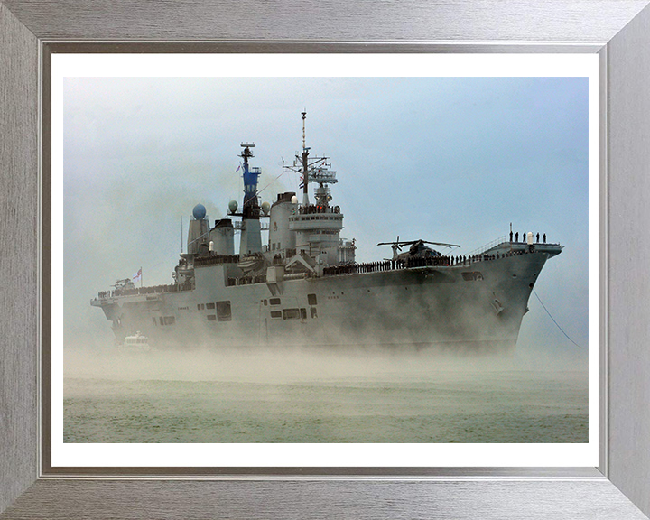 HMS Ark Royal R07 Royal Navy Invincible class aircraft carrier Photo Print or Framed Print - Hampshire Prints