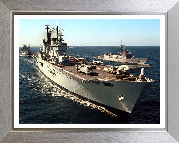 HMS Ark Royal R07 Royal Navy Invincible class aircraft carrier Photo Print or Framed Print - Hampshire Prints