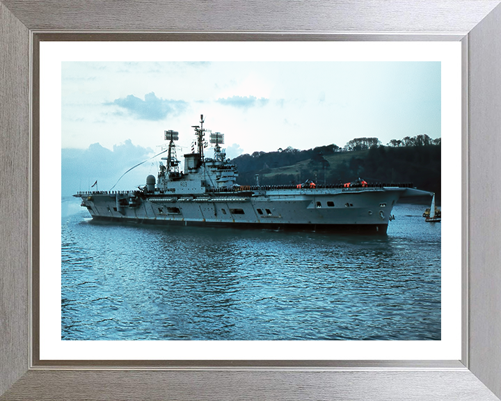 HMS Ark Royal R09 Royal Navy Audacious class aircraft carrier Photo Print or Framed Print - Hampshire Prints