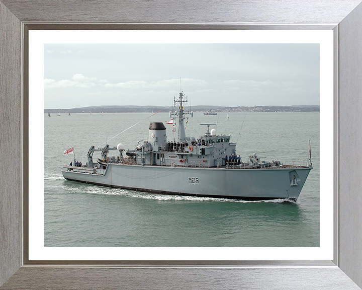 HMS Brecon M29 Royal Navy Hunt class mine countermeasures vessel Photo Print or Framed Print - Hampshire Prints