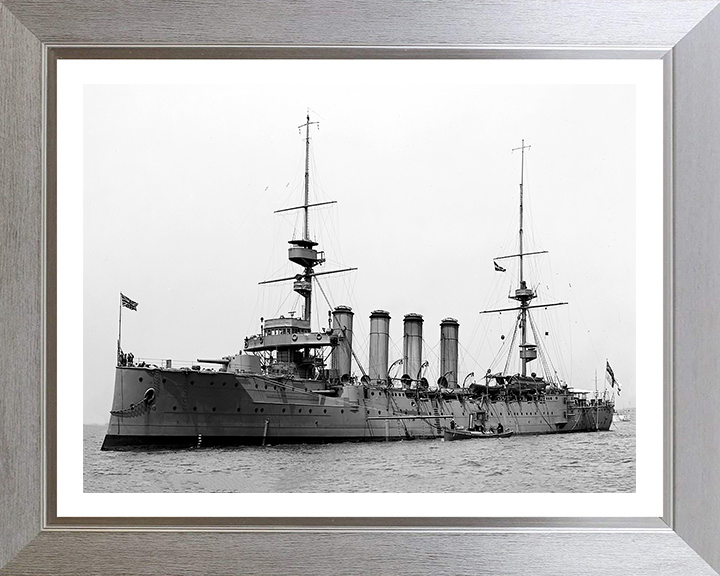 HMS Argyll (1904) Royal Navy Devonshire class armoured cruiser Photo Print or Framed Print - Hampshire Prints