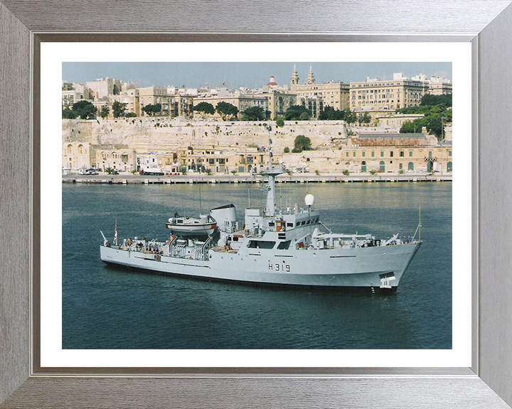 HMS Beagle H319 (A319) Royal Navy Bulldog class ship Photo Print or Framed Print - Hampshire Prints