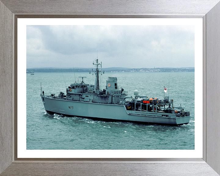 HMS Brecon M29 Royal Navy Hunt class mine countermeasures vessel Photo Print or Framed Print - Hampshire Prints