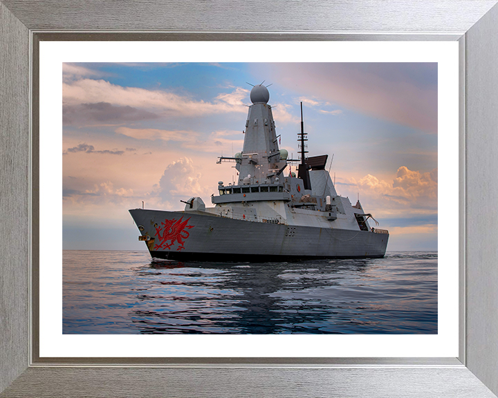 HMS Dragon D35 Royal Navy type 45 Destroyer Photo Print or Framed Print - Hampshire Prints
