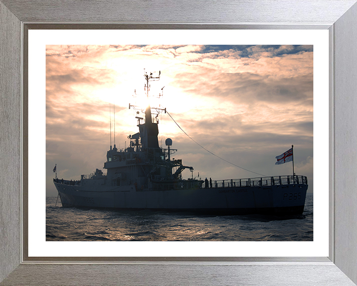 HMS Dumbarton Castle P265 Royal Navy Castle class patrol vessel Photo Print or Framed Print - Hampshire Prints