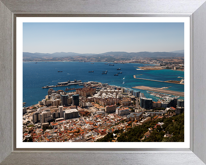 HM Naval Base Gibraltar Dockyard Aerial Photo Print or Framed Photo Print - Hampshire Prints