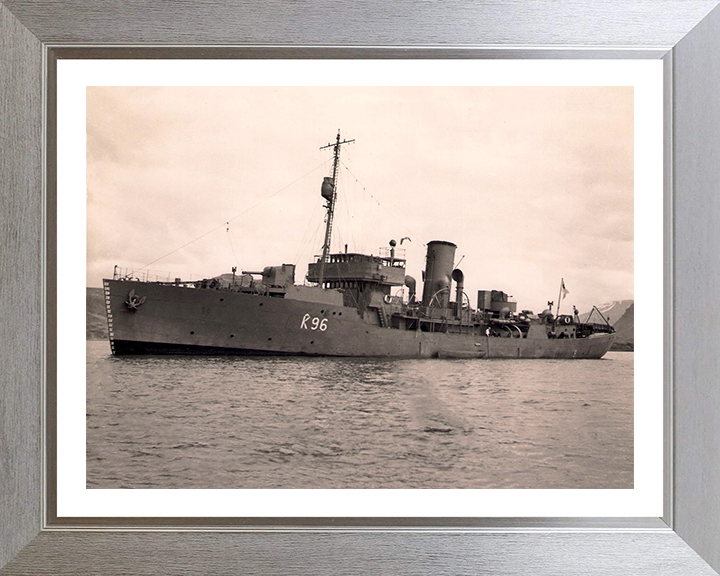 HMS Aubrietia K96 Royal Navy Flower class corvette Photo Print or Framed Print - Hampshire Prints