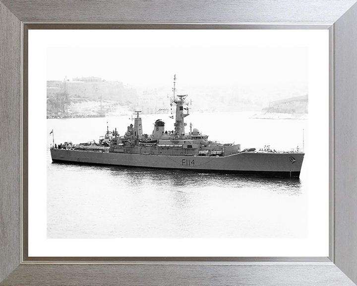 HMS Ajax F114 Royal Navy Leander Class Frigate Photo Print or Framed Print - Hampshire Prints