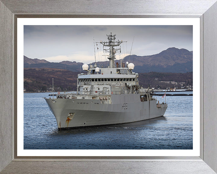 HMS Enterprise H88 Royal Navy hydrographic survey vessel Photo Print or Framed Print - Hampshire Prints