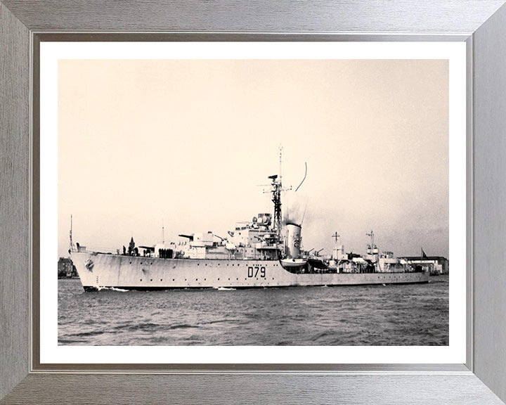 HMS Cadiz D79 Royal Navy Battle class destroyer Photo Print or Framed Print - Hampshire Prints