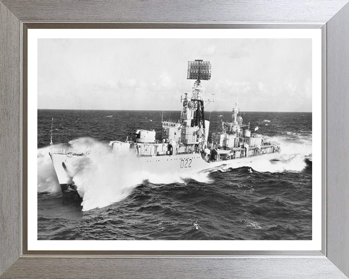 HMS Aisne D22 Royal Navy Battle Class fleet destroyer Photo Print or Framed Print - Hampshire Prints