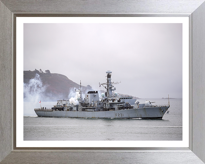 HMS Argyll F231 Royal Navy type 23 Frigate Photo Print or Framed Print - Hampshire Prints