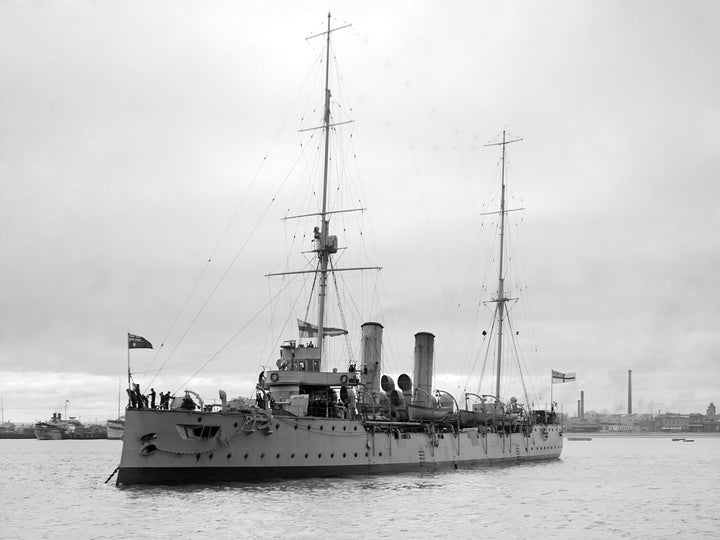HMS Pioneer (1898) | Photo Print | Framed Print | Pelorus Class | Cruiser | Royal Navy Hampshire Prints