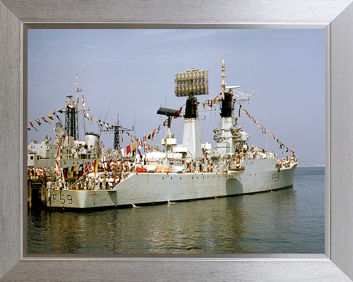 HMS Chichester F59 Royal Navy Salisbury class Frigate Photo Print or Framed Print - Hampshire Prints