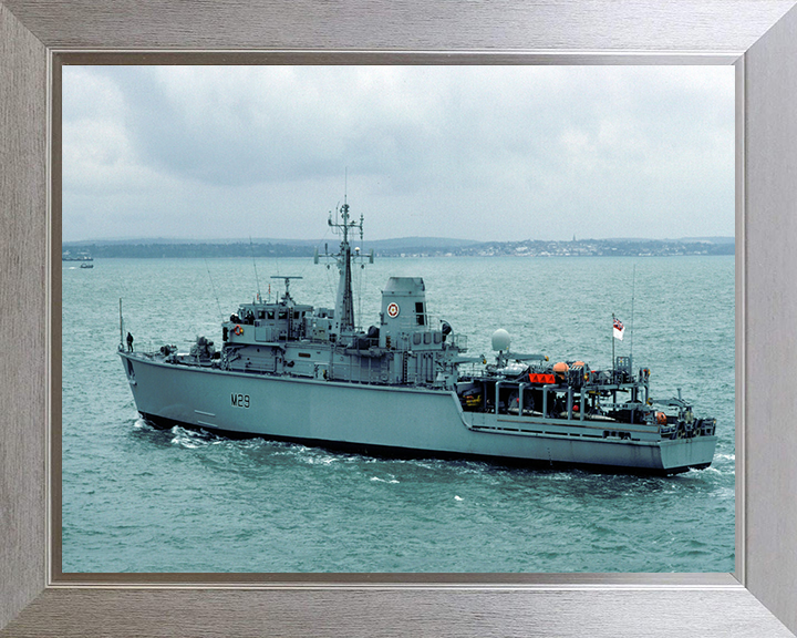 HMS Brecon M29 Royal Navy Hunt class mine countermeasures vessel Photo Print or Framed Print - Hampshire Prints