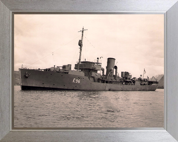 HMS Aubrietia K96 | Photo Print | Framed Print | Poster | Flower Class | Corvette | Royal Navy Hampshire Prints