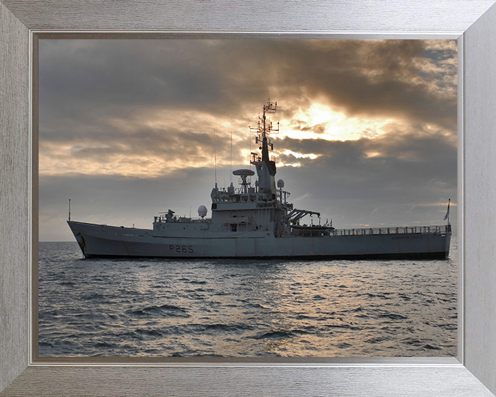 HMS Dumbarton Castle P265 Royal Navy Castle class patrol vessel Photo Print or Framed Print - Hampshire Prints