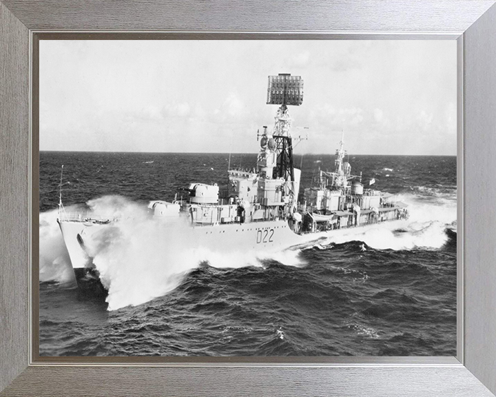 HMS Aisne D22 Royal Navy Battle Class fleet destroyer Photo Print or Framed Print - Hampshire Prints