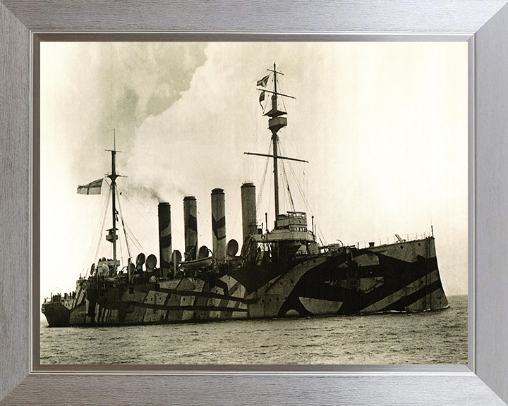 HMS Amphitrite (1898) Royal Navy Diadem class Cruiser Photo Print or Framed Photo Print - Hampshire Prints