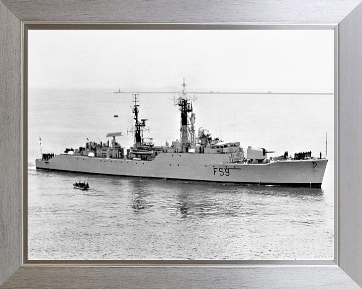 HMS Chichester F59 Royal Navy Salisbury class Frigate Photo Print or Framed Print - Hampshire Prints