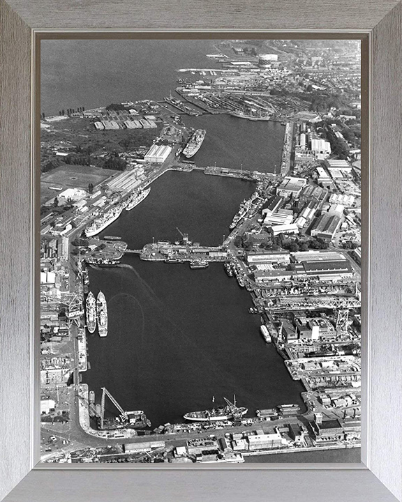 HMNB Chatham (HMS Pembroke) Aerial Photo Print or Framed Photo Print - Hampshire Prints