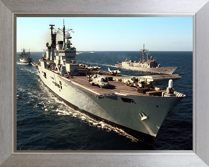 HMS Ark Royal R07 Royal Navy Invincible class aircraft carrier Photo Print or Framed Print - Hampshire Prints