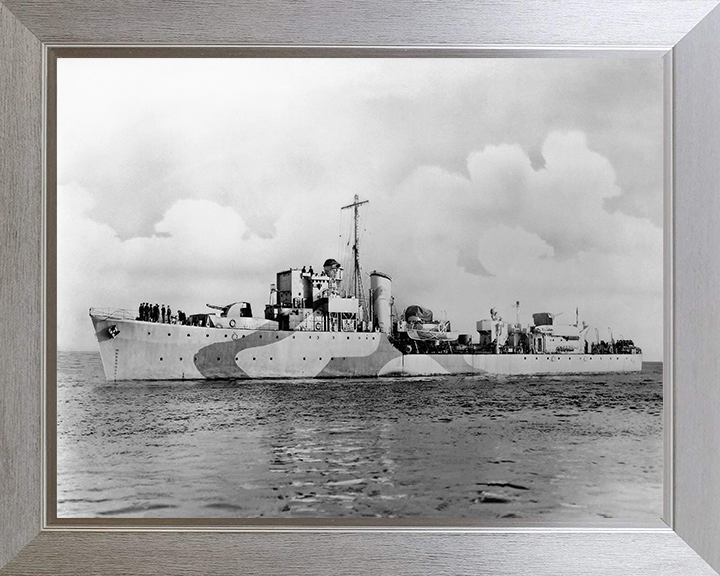 HMS Bleasdale (1940) Royal Navy Hunt class destroyer Photo Print or Framed Print - Hampshire Prints