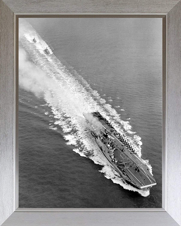 HMS Eagle R05 Royal Navy Audacious class aircraft carrier Photo Print or Framed Print - Hampshire Prints